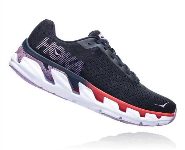 Womens Hoka One One ELEVON Running Shoes - Black Iris / Lavendula