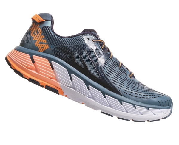 Mens Hoka GAVIOTA Road Running Shoes - Bluestone / Black Iris