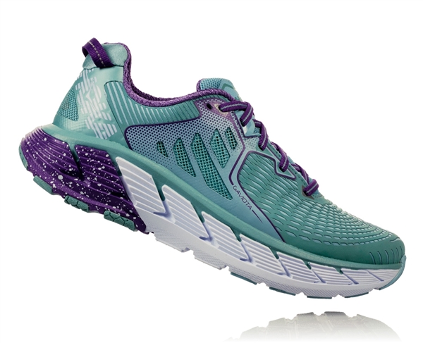 Womens Hoka GAVIOTA Road Running Shoes - Aquifer / Sea Angel