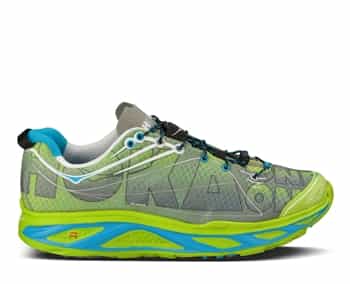 Mens Hoka HUAKA Road Running Shoes - Lime / Anthracite / Cyan