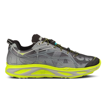 Mens Hoka HUAKA Road Running Shoes - Black / Citrus