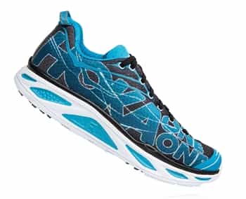 Mens Hoka HUAKA 2 Road Running Shoes - Black / Blue Jewel