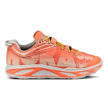 Womens Hoka HUAKA Road Running Shoes - Coral / White / Citrus