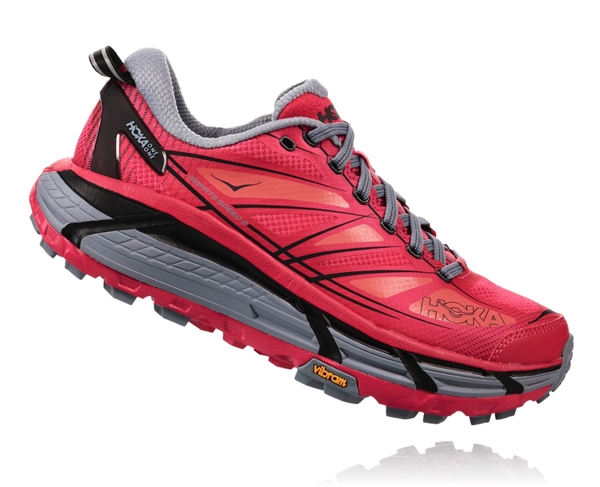 Womens Hoka MAFATE SPEED 2 Trail Running Shoes - Azalea / Black