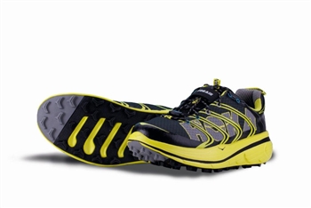 Mens Hoka RAPA NUI 2S TRAIL Running Shoes - Black / Yellow / Grey