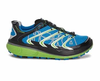 Mens Hoka RAPA NUI 2S TRAIL Running Shoes - Black / Blue / Green Flash