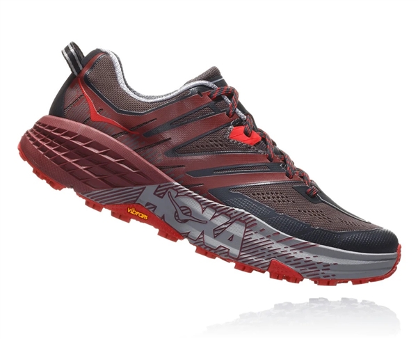 Mens Hoka SPEEDGOAT 3 Trail Running Shoes - Pavement / Port