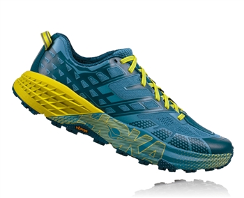 Mens Hoka SPEEDGOAT 2 Trail Running Shoes - Midnight / Niagara