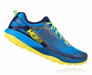 Mens Hoka SPEED INSTINCT 2 Trail Running Shoes - Peacoat / Blue Aster