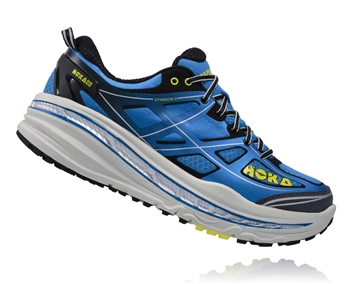 Mens Hoka STINSON 3 ATR Trail Running Shoes - Directoire Blue / Citrus