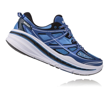 Mens Hoka STINSON 3 LITE Road Running Shoes - True Blue / White