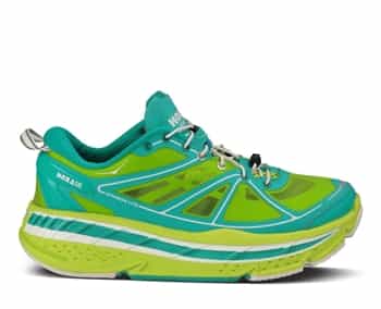 Womens Hoka STINSON LITE Road Running Shoes - Acid / Aqua / White