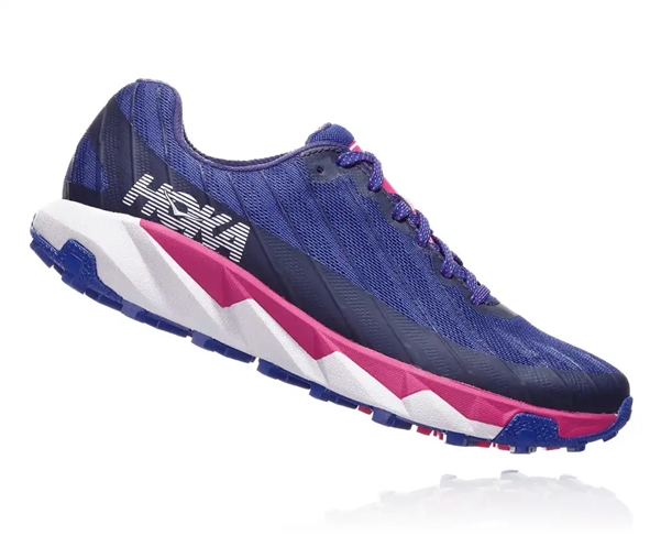 Womens Hoka One One TORRENT trail running shoes - Sodalite Blue / Very Berry