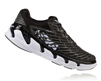 Mens Hoka VANQUISH 3 Road Running Shoes - Black / White