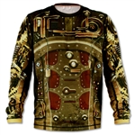 Mens INKnBURN STEAMPUNK Long Sleeve Tech Running Shirt