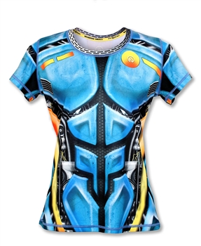 Womens INKnBURN XC BIODROID Tech Running Shirt