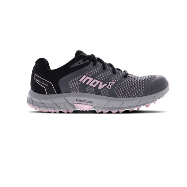 Womens Inov-8 PARKCLAW 260 KNIT Trail Running Shoes - Grey / Black / Pink