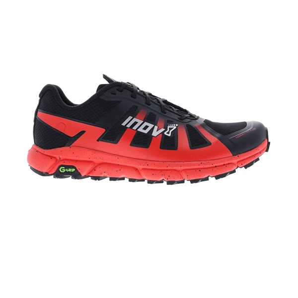 Mens Inov-8 TERRAULTRA G 270 Trail Running Shoes - Black / Red