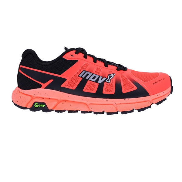 Womens Inov-8 TERRAULTRA G 270 Trail Running Shoes - Coral / Black