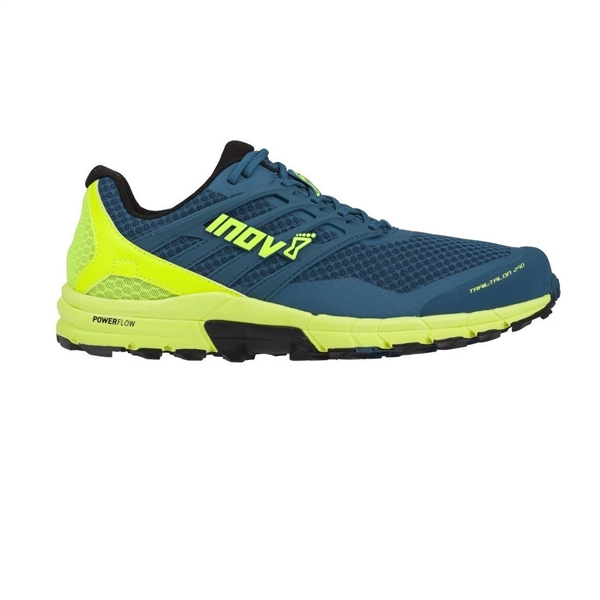 Mens Inov-8 TRAILTALON 290 Trail Running Shoes - Blue Green / Yellow