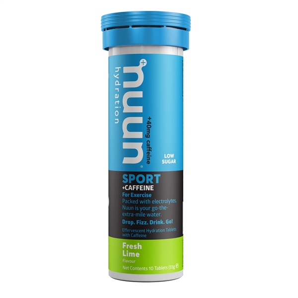 Nuun Sport + Caffeine Fresh Lime Electrolyte Tablets (1 tube)