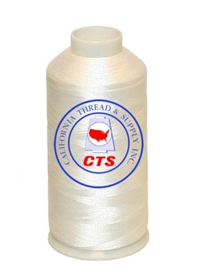 Polyester Embroidery Thread 5,500 Yards #101 White