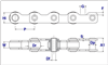 CA733 Sugar Cane Harvester Chain