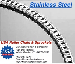 #80 Stainless Steel Side Bow Roller Chain