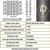 API Certified Oil Rig Ready #120-5 Five Strand Cottered Roller Chain