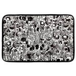 SOURPUSS Melting Skulls Bath Mat Rug [BLACK/WHITE]