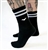 SOURPUSS Bat Embroidered Athletic Socks [BLACK]