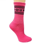 SOURPUSS Hi Vis Crew Socks [PINK]