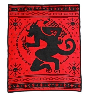 SOURPUSS KRAMPUS Blanket [RED/BLACK]