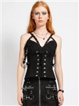 TRIPP NYC D-Ring Voidoid Corset Top [BLACK]