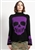 TRIPP NYC Skull Sweater Purple Skull [BLACK w/ PURPLE]