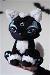 KILLSTAR ELEMENT CATS: Air Plush Toy KREEPTURES [BLACK/WHITE/BLUE]
