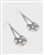 KILLSTAR Broken Seal Pentagram Earrings [SILVER]