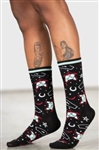 KILLSTAR Lil Vampurr Ankle Socks [BLACK/RED/WHITE]