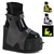 Demonia TRANSFORMER-808  Wedge Platform Stretch Ankle Boot Featuring 4 Interchangeable Hook-N-Loop Front Platform Panels [BLACK /MULTI]