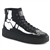 Demonia SNEEKER-252 Lace Front High Top Creeper Sneaker X-RAY  Bone Print [BLACK /WHITE]