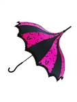Hilary's Vanity  Bats Umbrella [PINK/BLACK]