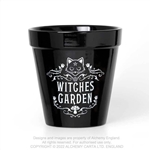 Alchemy Gothic Plant Pot: Witches Garden [BLACK/WHITE]