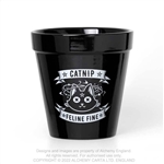 Alchemy Gothic Plant Pot: Catnip [BLACK/WHITE]