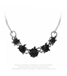 Alchemy Gothic - Rose Briar Pewter Pendant Choker