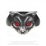 Alchemy Gothic Bastet Goddess Ring