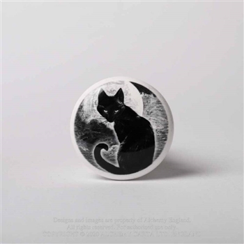 Alchemy Gothic - Black Cat Bottle Stopper Cork