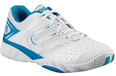 Wilson W Tour Ikon Wome's Tennis Shoes White/Cyan