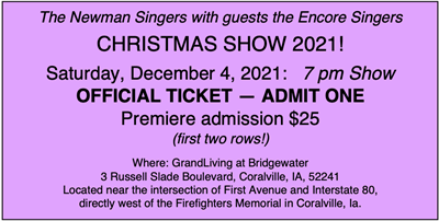 Newman Singers Christmas Show 2019