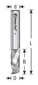 Amana - AMA-51414 - 3/8" Spiral 'O' Flute - Solid Carbide