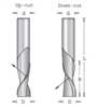 1/8" 2 Flute Upcut Spiral Plunge